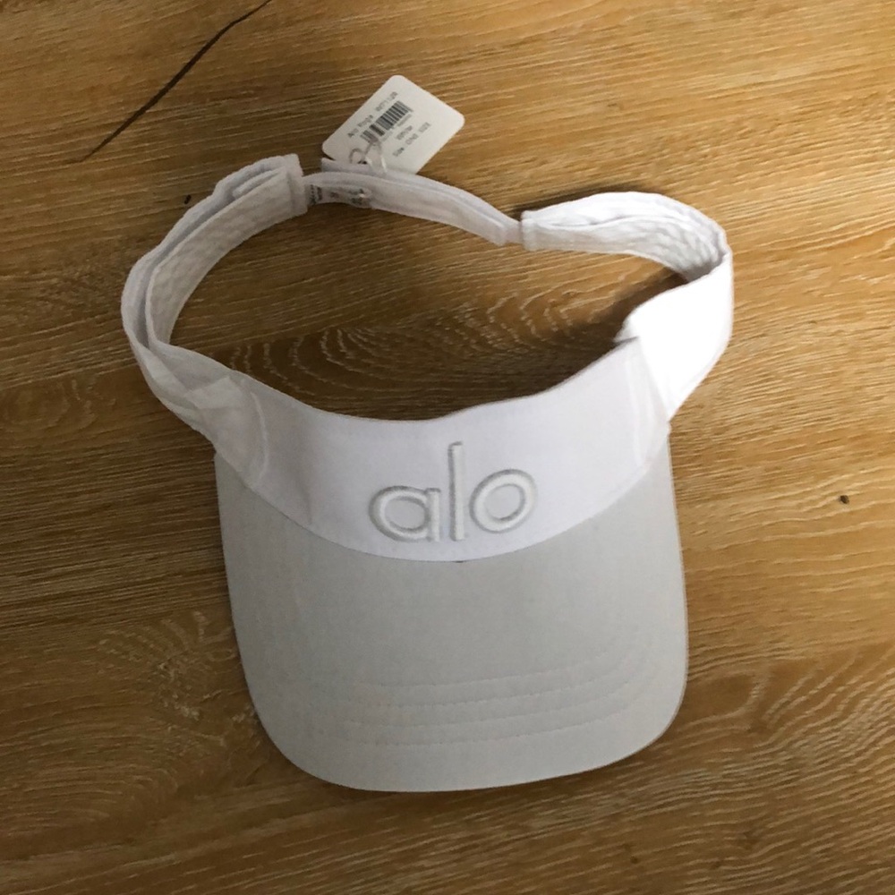 ALO Yoga White Visor Hat